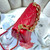 Chanel AS3366 Flap Bag 20cm Lambskin Red