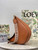 LOEWE A923PL9X07 Luna bag in satin calfskin and jacquard Pecan