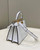 Fendi 8BN335 Peekaboo ISeeU Petite Padded Nappa Leather Bag White