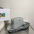 Prada Leather bag with shoulder strap 1BH082 Gray
