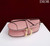 Dior M0456 Mini Saddle Bag With Strap Pink Grained Calfskin