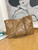 Chanel 19 Shopping Bag Shiny Lambskin AS3660 Gold-Tone  Silver-Tone & Ruthenium-Finish Metal Tan