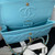 Chanel A01113 Flap Handbag Classic Bag Lake Blue Lambskin Gold
