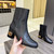 Valentino Women's Shoes 1W2S0FC1PWK0NO Garvani Heritage Calfskin Ankle Boot 194614