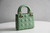 Dior M0505 Mini Lady Dior Bag Green Calfskin with Green enamel buckle