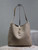 YSL 753837 Le 5 À 7 Supple Large In Smooth Leather Gray