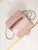 Chanel AS4141 Camellia Embossed Flap With top Handle Bag Pink
