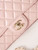 Chanel AS4141 Camellia Embossed Flap With top Handle Bag Pink