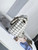 Chanel A1116 Mini Flap Classic Handbag Tweed & Silver-Tone Metal White