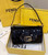 Fendi 8BR792 Medium Baguette 1997 Black Satin Bag with Sequins 8528