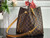 LV N40213 Louis Vuitton NÉONOÉ MM Bag Damier Ebene Safran Yellow