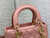 Dior M0565 Medium Lady Dior Bag Pink Grained Cannage Calfskin Gold