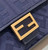 Fendi 8BR600 Baguette Medium bag with FF embroidery 0159AM Navy Blue