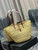 Saint Laurent 688221 YSL Panier Maxi Bag In Raffia Apricot
