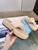 Prada 1YZ043 Soft padded nappa leather thong wedge sandals P78576