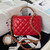 Chanel AS4306 Small Flap bag with Handle Lambskin Red