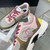 Chanel Women's Sneaker Shoes G38755 Pink and Green