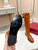 Valentino Women's Shoes  1W2S0ER5ZWM0NO Calfskin Leather Roman Stud Boot 192932