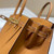Hermes Birkin Designer Tote Bag Epsom Leather 28371 Golden brown