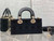 Dior M0613 Small Lady D-joy Bag Cannage Lambskin Limited Edition Heavy Industry Beads Black