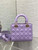 Dior M0531 Small Lady Dior Bag Purple Cannage Lambskin