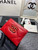 Chanel AP0960 19 CLASSIC CARD HOLDER Lambskin Red
