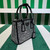 Prada 1BA906 Galleria satin mini-bag with crystals Black