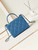 Chanel AS4711  Kelly Bag Calfskin gold tone metal Blue