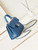 Chanel AS4711  Kelly Bag Calfskin gold tone metal Blue