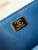 Chanel AS4711  Kelly Bag Calfskin gold tone metal Blue