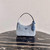 Prada 1NE515 Re Edition 2000  Shearling Mini Bag Blue - luxibagsmall