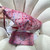 Chanel 22 Handbag Gold-Tone Metal Canvas AS3260 Pink