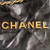 Chanel 22 Handbag AS3261 Shiny Calfskin Gold-Tone Metal Black Logo Gold