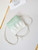 Chanel 22 Mini Handbag Patent Gradient Calfskin Lacquered Metal AS3980 White & Light Green
