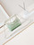 Chanel 22 Mini Handbag Patent Gradient Calfskin Lacquered Metal AS3980 White & Light Green