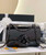 Chanel AS3356 Mini Flap 18cm Patent leather Camellia Black