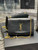 YSL 553804 Saint Laurent Reversible Medium Kate in Crocodile Leather Black