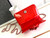 Chanel AS3356 Mini Flap 18cm Patent leather Camellia Red