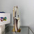 Prada 1BC499 Cleo brushed Gradient leather shoulder bag Beige
