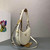 Prada 1BC194 Prada Arqué Leather Shoulder Bag White