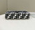 Fendi 8BR600 Baguette Medium bag with FF embroidery 0159AM White and Black