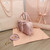 MiuMiu 5BB123 Matelassé nappa leather handbag Light pink
