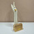 Prada Crystal-studded card holder with shoulder strap 1MR024 Yellow Crystal