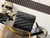 YSL  710080 June Box Bag In Quilted Patent Leather Black