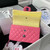 Chanel A01113 Flap Handbag Classic Bag Pink Lambskin with Blue Hardware