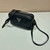 Prada Leather bag with shoulder strap 1BH082 Black