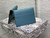Dior S5611 Saddle Flap Card Holder Blue Grained Calfskin