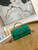 Chanel AP3238 Flap Chain Bag With Handle Green Calfskin Gold