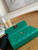 Chanel AP3238 Flap Chain Bag With Handle Green Calfskin Gold