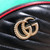 Gucci 476434 GG Marmont Matelassé Leather Belt Bag Black Red